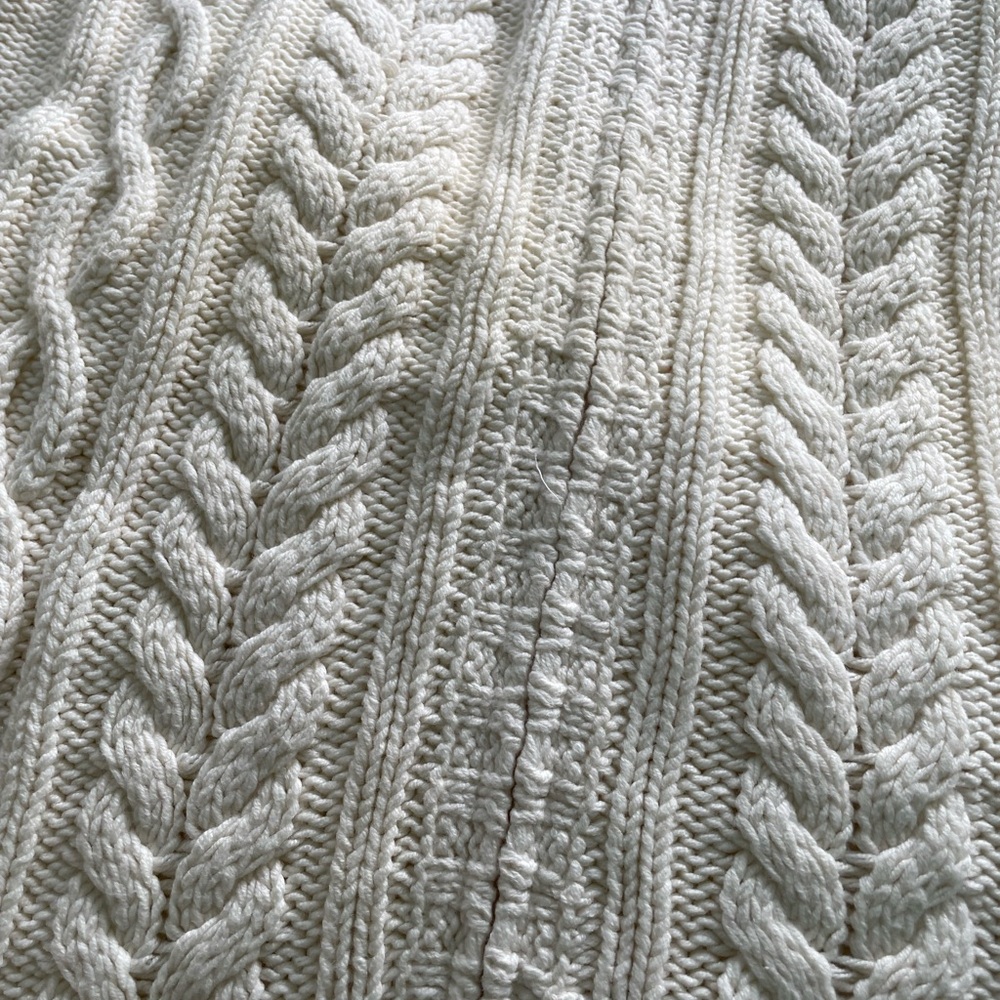 Cable Knit Cream Sweater